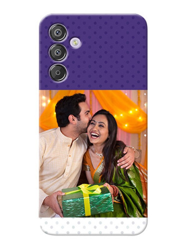 Custom Galaxy F15 5G mobile phone cases: Violet Pattern Design