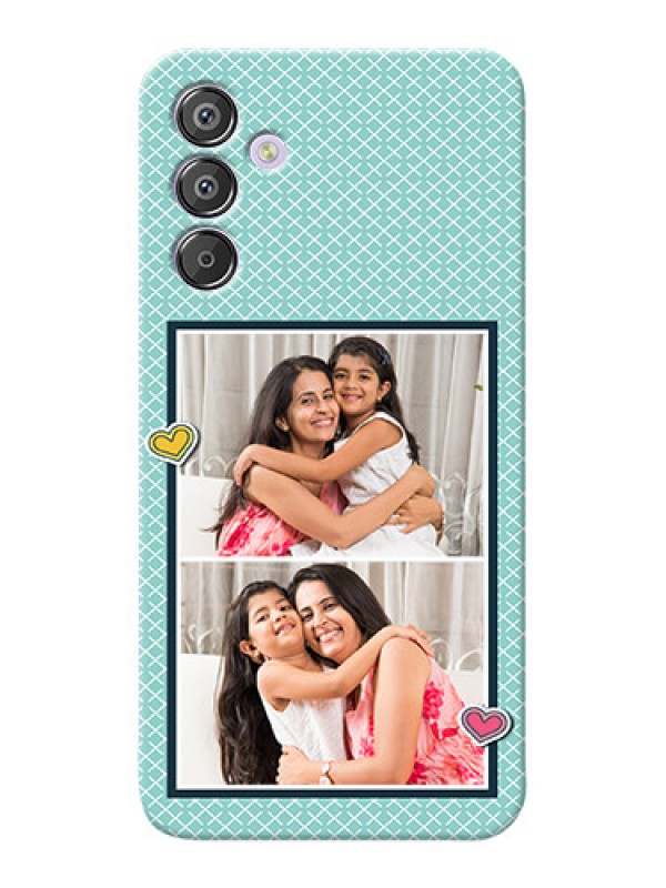 Custom Galaxy F15 5G Custom Phone Cases: 2 Image Holder with Pattern Design