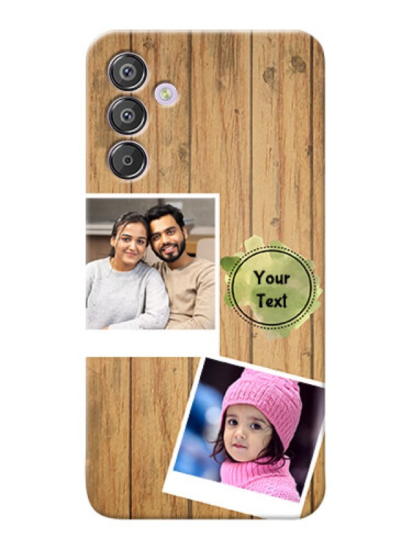 Custom Galaxy F15 5G Custom Mobile Phone Covers: Wooden Texture Design