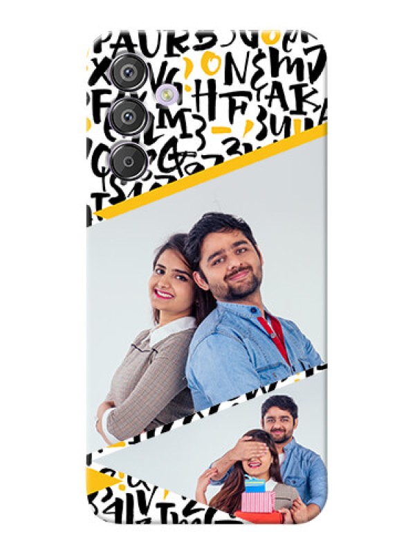 Custom Galaxy F15 5G Phone Back Covers: Letters Pattern Design