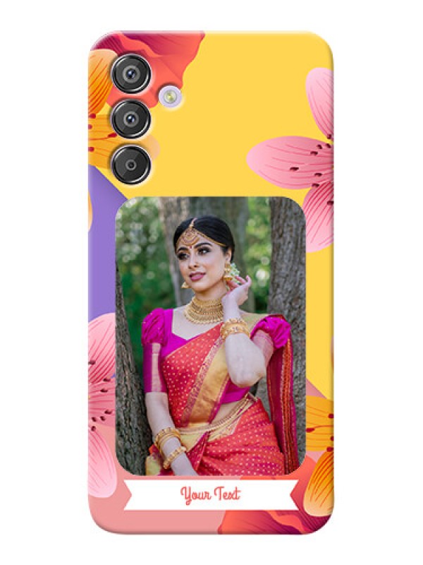 Custom Galaxy F15 5G Mobile Covers: 3 Image With Vintage Floral Design