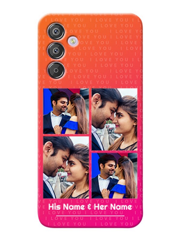 Custom Galaxy F15 5G custom back covers: I Love You Pink Design