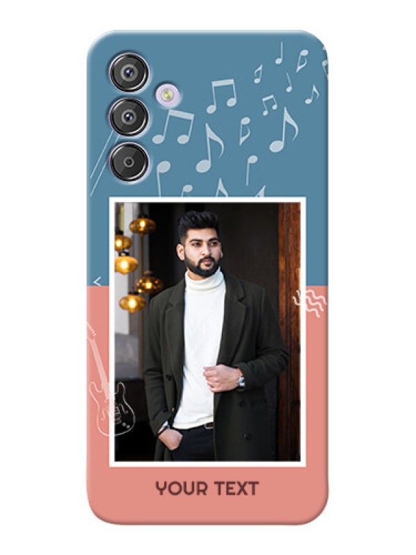 Custom Galaxy F15 5G Phone Back Covers with Color Musical Note Design