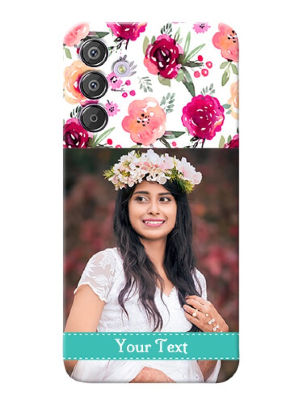 Custom Galaxy F15 5G Personalized Mobile Cases: Watercolor Floral Design