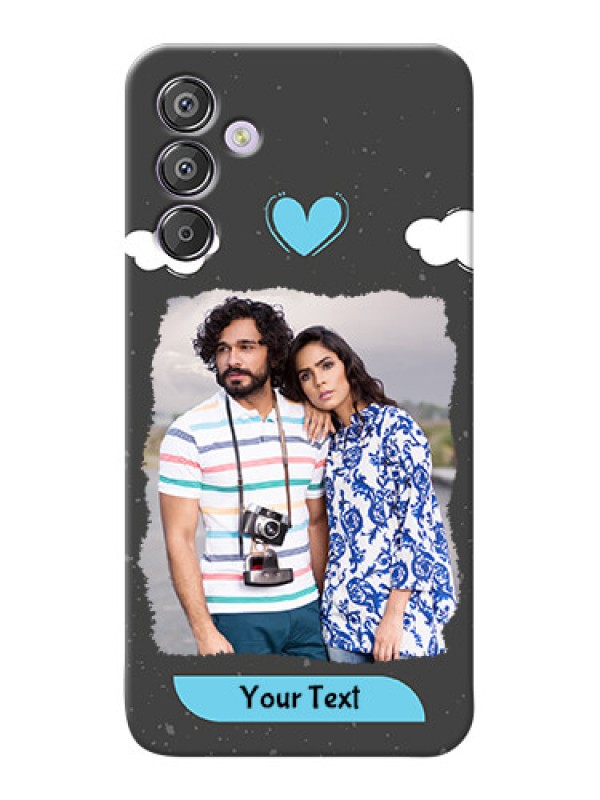 Custom Galaxy F15 5G Mobile Back Covers: splashes with love doodles Design