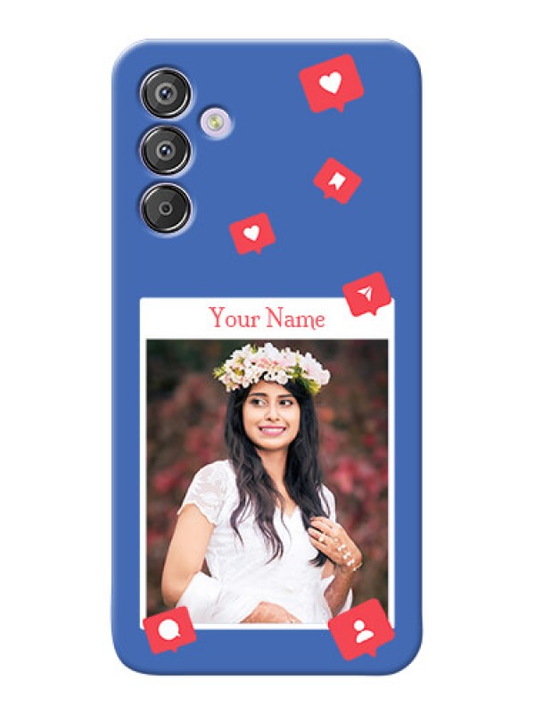 Custom Galaxy F15 5G Custom Phone Case with Like Share And Comment Design