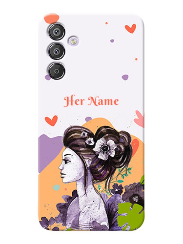 Custom Galaxy F15 5G Personalized Phone Case with Woman And Nature Design