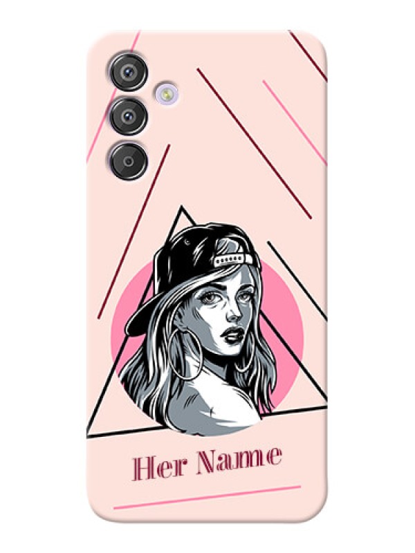 Custom Galaxy F15 5G Personalized Phone Case with Rockstar Girl Design