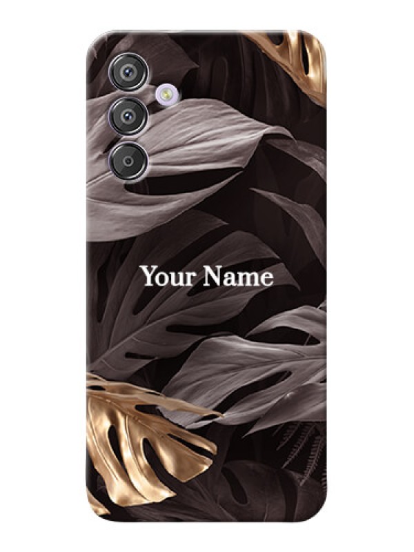 Custom Galaxy F15 5G Personalised Phone Case with Wild Leaves digital paint Design