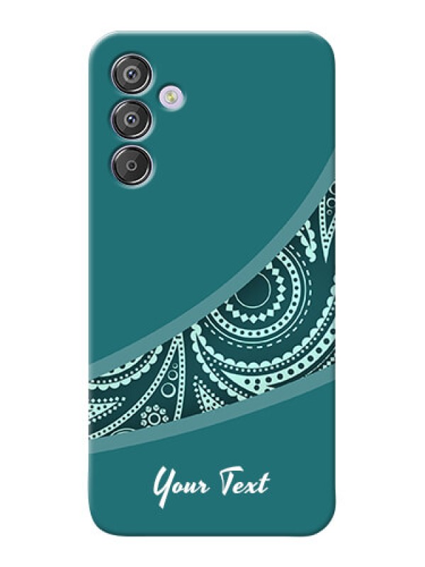 Custom Galaxy F15 5G Photo Printing on Case with semi visible floral Design