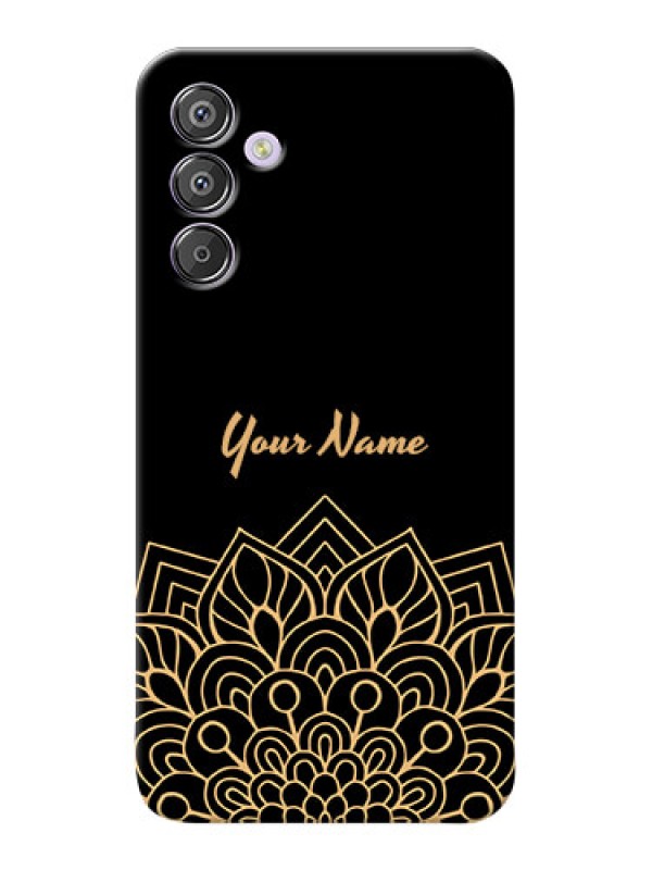 Custom Galaxy F15 5G Custom Phone Case with Golden mandala Design