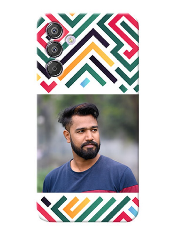 Custom Galaxy F15 5G Personalized Phone Case with Colorful Maze Pattern Design