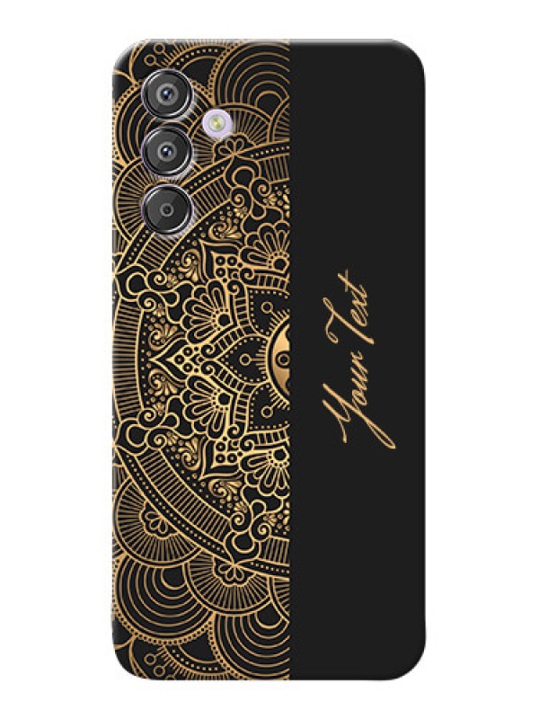 Custom Galaxy F15 5G Photo Printing on Case with Mandala art with custom text Design