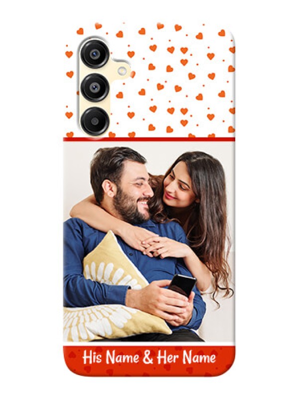 Custom Galaxy F16 5G Phone Back Covers: Orange Love Symbol Design