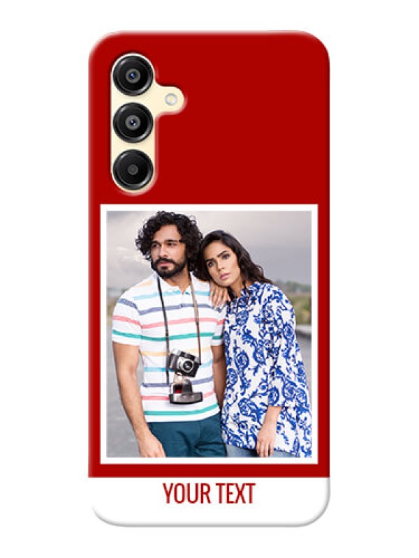 Custom Galaxy F16 5G mobile phone covers: Simple Red Color Design