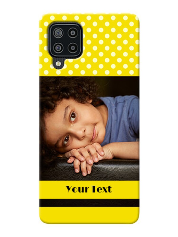 Custom Galaxy F22 Custom Mobile Covers: Bright Yellow Case Design