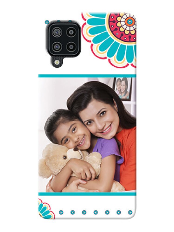 Custom Galaxy F22 custom mobile phone cases: Flower Design