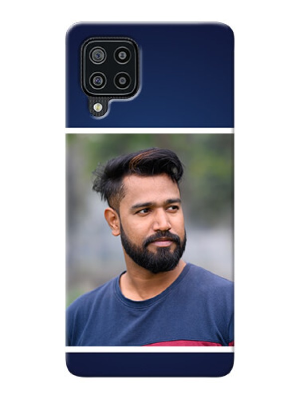 Custom Galaxy F22 Mobile Cases: Simple Royal Blue Design