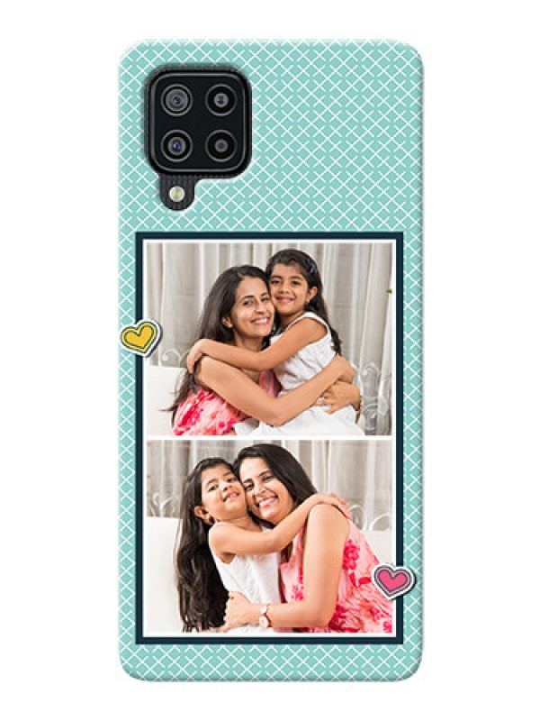 Custom Galaxy F22 Custom Phone Cases: 2 Image Holder with Pattern Design