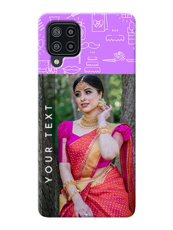 Custom Galaxy F22 Personalized Phone Cases: Birthday Icons Design