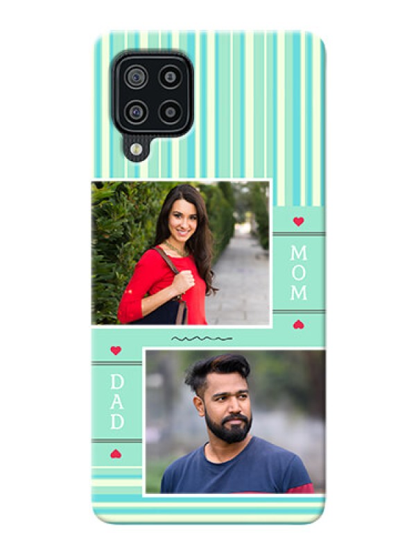 Custom Galaxy F22 custom mobile phone covers: Mom & Dad Pic Design