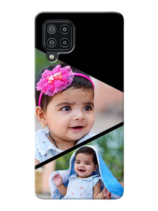 Custom Galaxy F22 mobile back covers online: Semi Cut Design