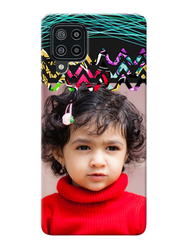 Custom Galaxy F22 personalized phone covers: Neon Abstract Design