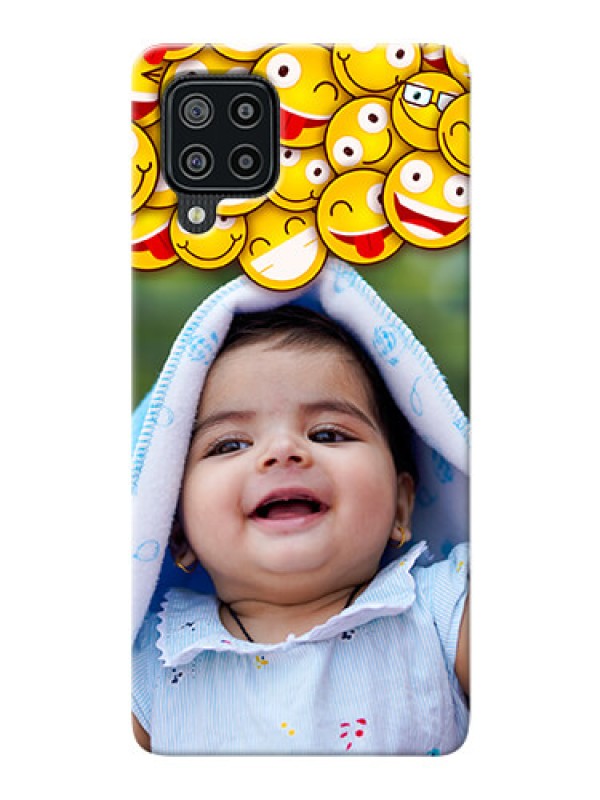 Custom Galaxy F22 Custom Phone Cases with Smiley Emoji Design