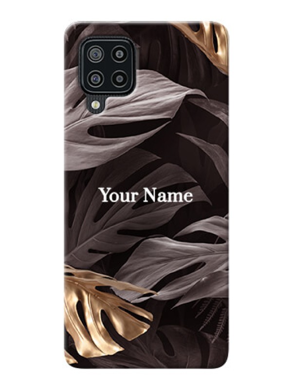 Custom Galaxy F22 Mobile Back Covers: Wild Leaves digital paint Design