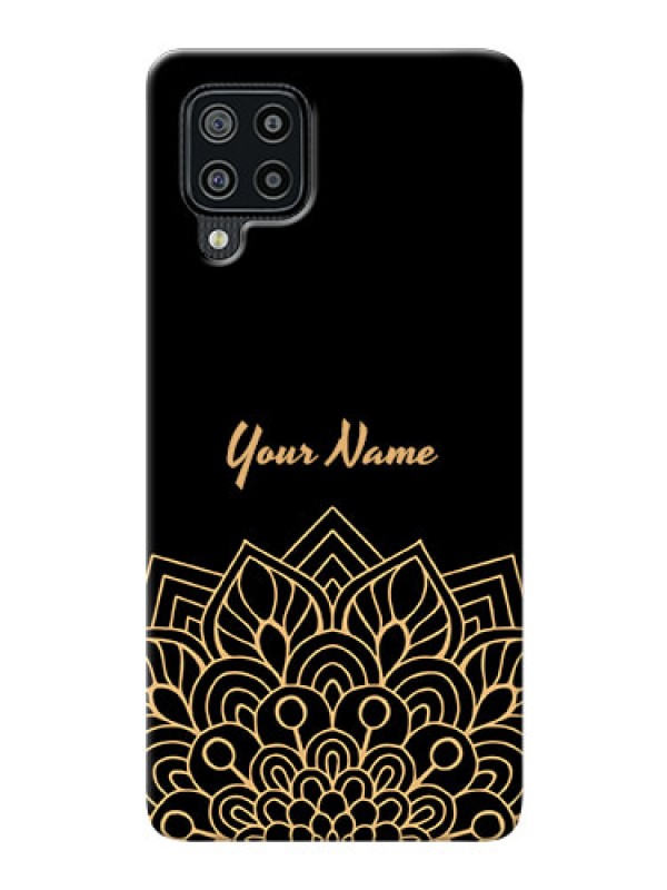 Custom Galaxy F22 Back Covers: Golden mandala Design