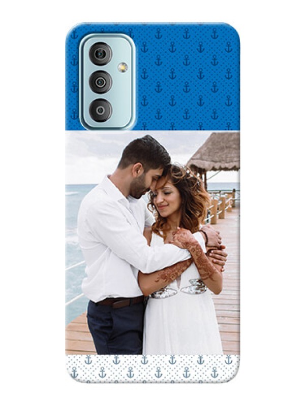 Custom Galaxy F23 Mobile Phone Covers: Blue Anchors Design
