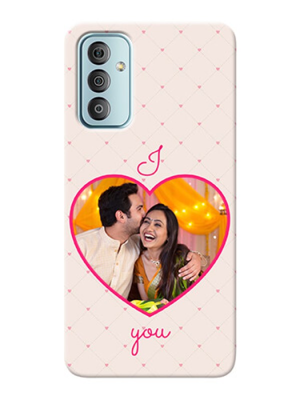 Custom Galaxy F23 Personalized Mobile Covers: Heart Shape Design