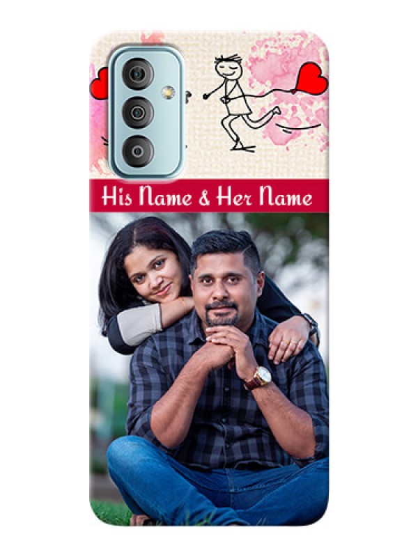 Custom Galaxy F23 phone back covers: You and Me Case Design