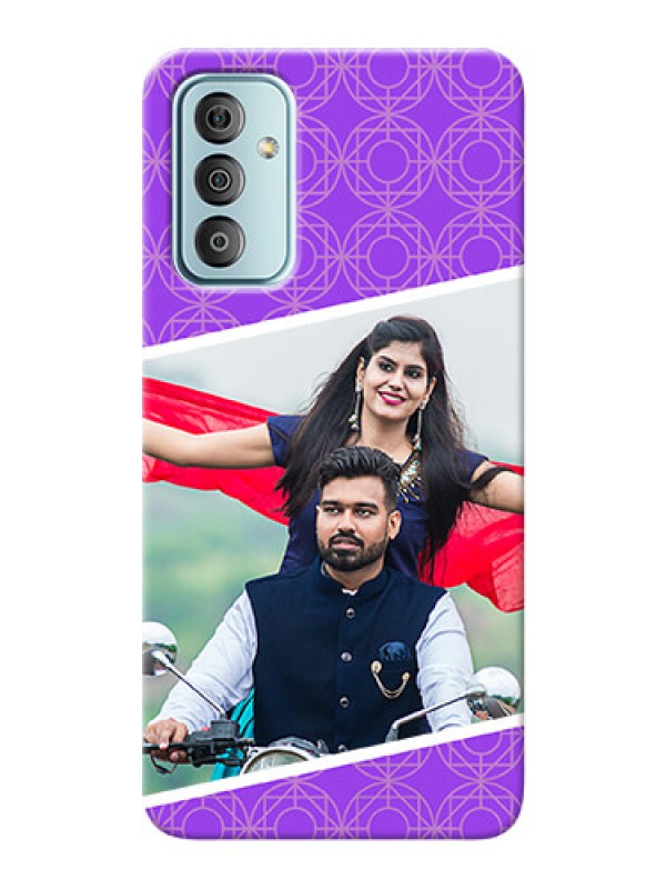 Custom Galaxy F23 mobile back covers online: violet Pattern Design