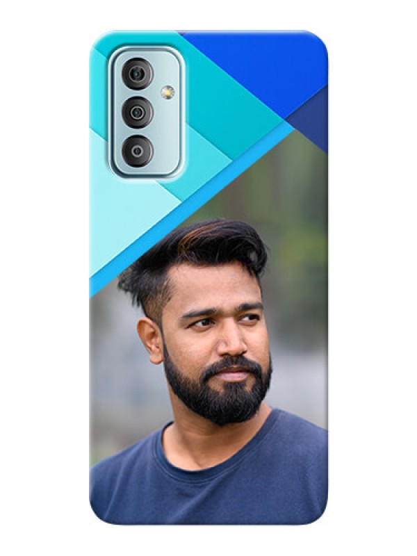 Custom Galaxy F23 Phone Cases Online: Blue Abstract Cover Design