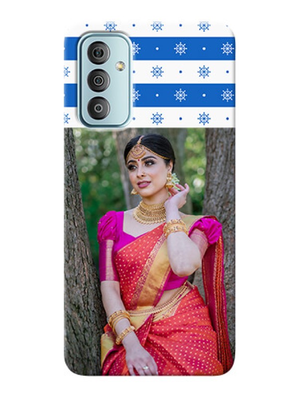 Custom Galaxy F23 custom mobile covers: Snow Pattern Design