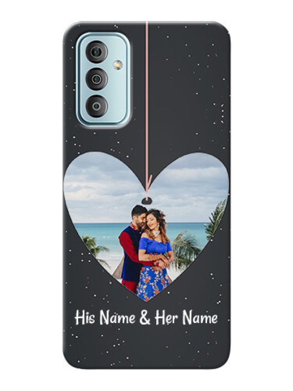 Custom Galaxy F23 custom phone cases: Hanging Heart Design