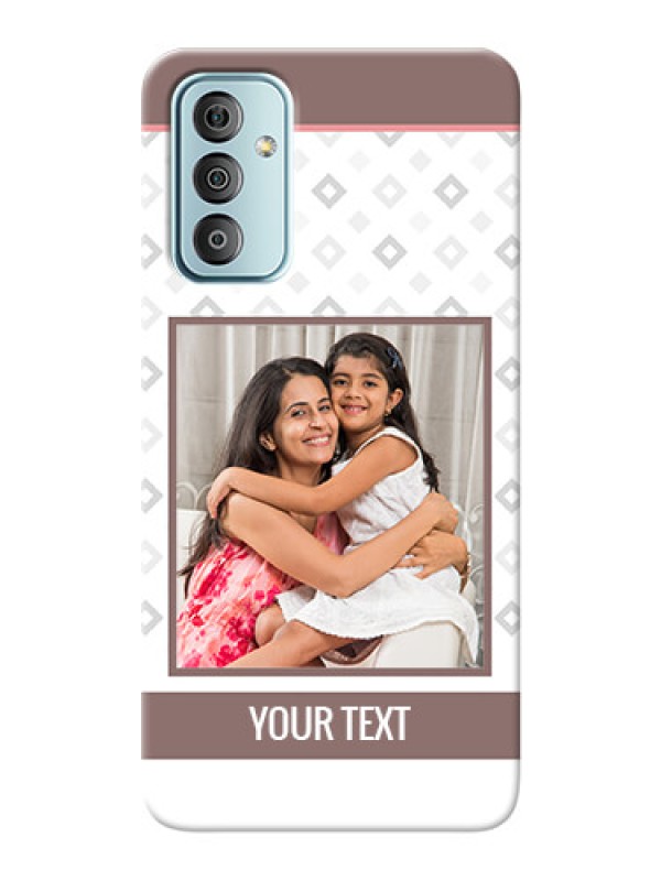 Custom Galaxy F23 custom back covers: Simple Diamond Design