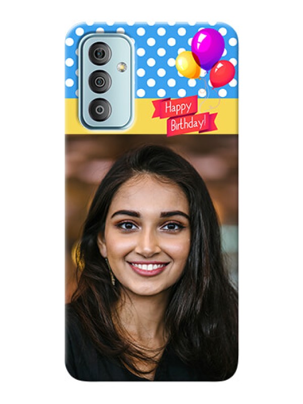 Custom Galaxy F23 custom mobile back covers: Happy Birthday Design