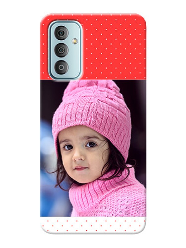 Custom Galaxy F23 personalised phone covers: Red Pattern Design