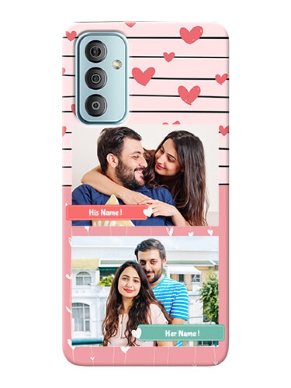 Custom Galaxy F23 custom mobile covers: Photo with Heart Design