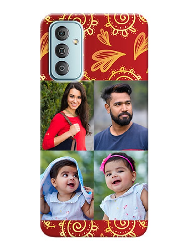 Custom Galaxy F23 Mobile Phone Cases: 4 Image Traditional Design