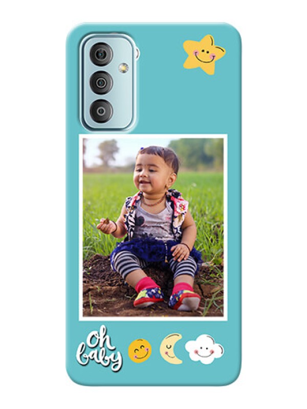 Custom Galaxy F23 Personalised Phone Cases: Smiley Kids Stars Design