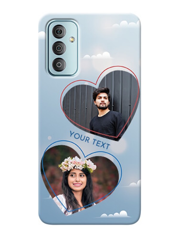 Custom Galaxy F23 Phone Cases: Blue Color Couple Design 