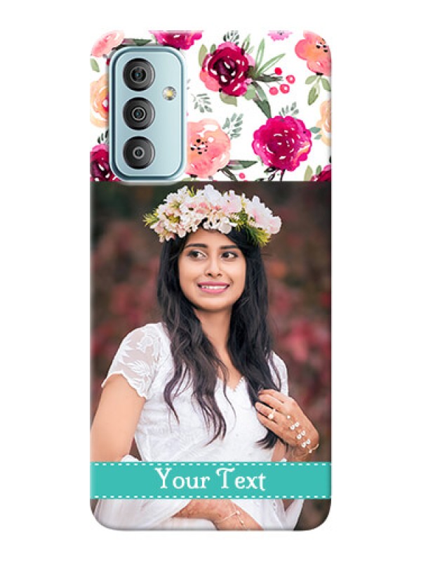 Custom Galaxy F23 Personalized Mobile Cases: Watercolor Floral Design