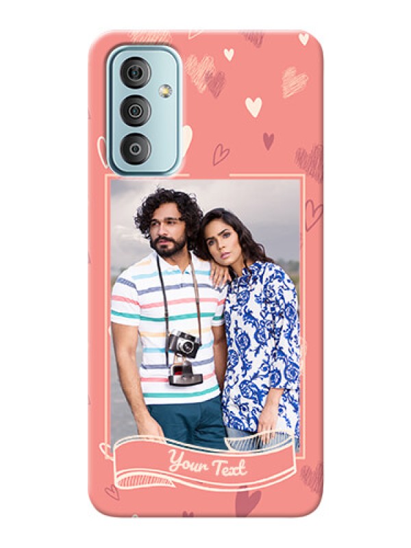 Custom Galaxy F23 custom mobile phone cases: love doodle art Design