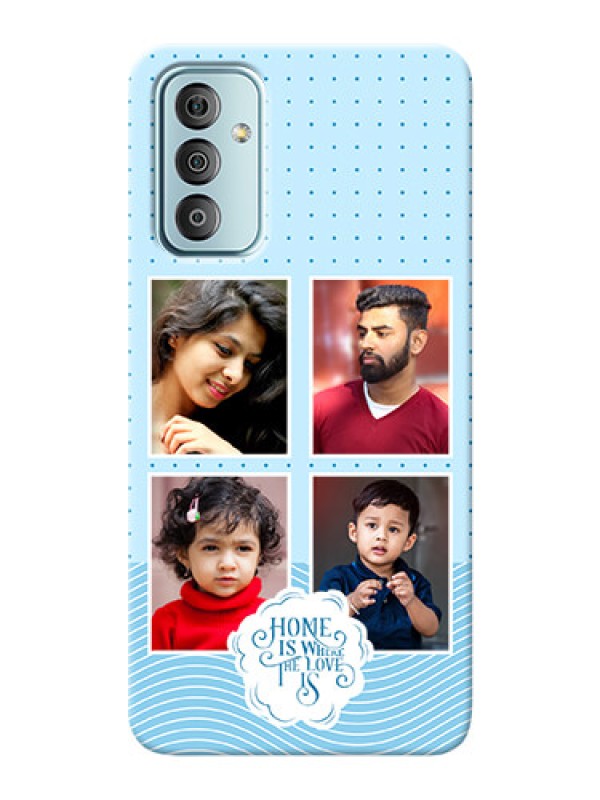 Custom Galaxy F23 Custom Phone Covers: Cute love quote with 4 pic upload Design