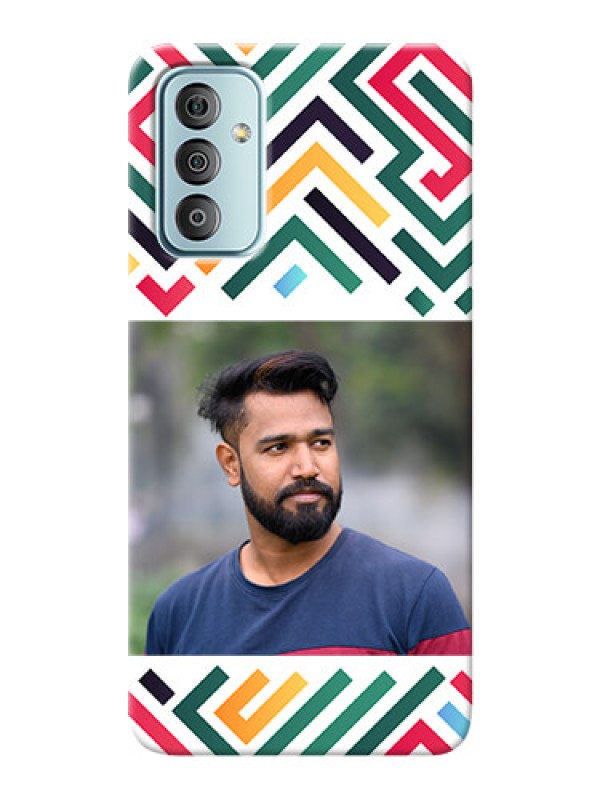 Custom Galaxy F23 Custom Mobile Case with Colorful Maze Pattern Design