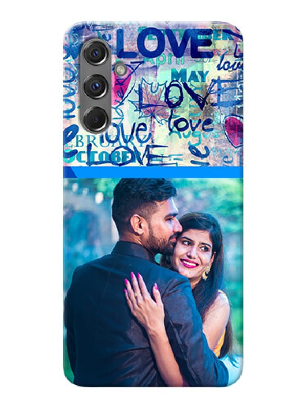 Custom Galaxy F34 5G Mobile Covers Online: Colorful Love Design
