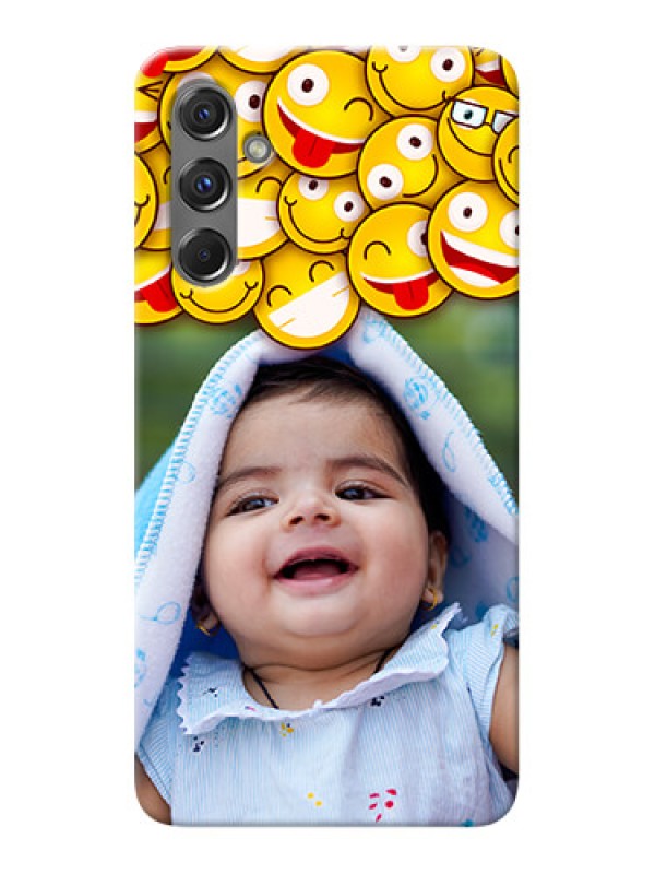 Custom Galaxy F34 5G Custom Phone Cases with Smiley Emoji Design